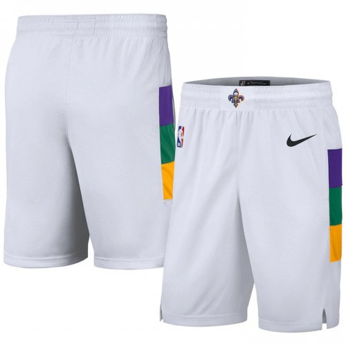 NBA New Orleans Pelicans 2019 city shorts blanc imprimé